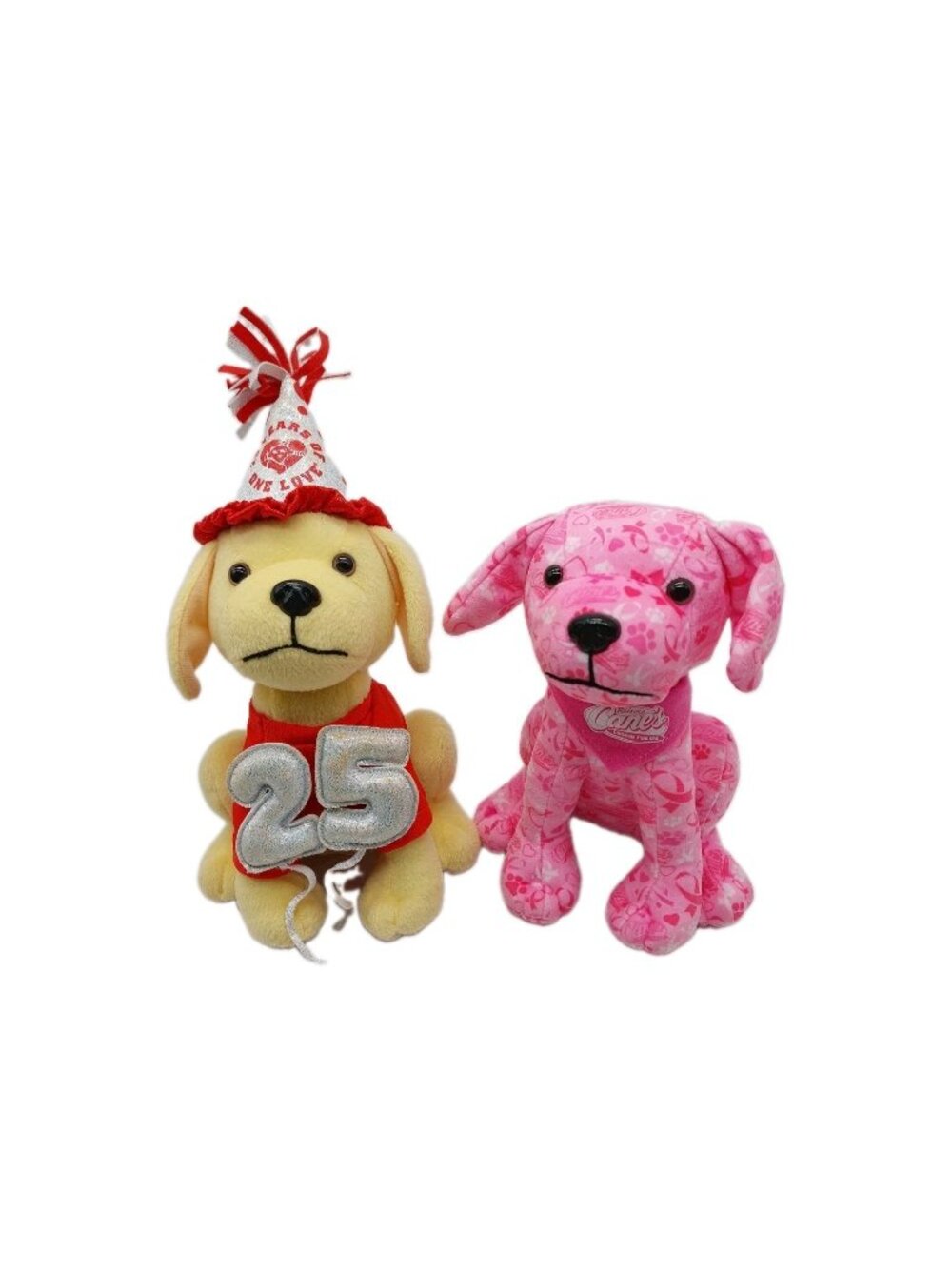 Raising Canes Breast Cancer Awareness & 25th Birthday Pink Puppy Dog Plush